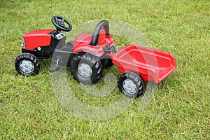 Plastic Toy Tractor.