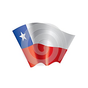 Chile flag, vector illustration