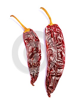 Chile Guajillo seco dried hot chili pepper photo