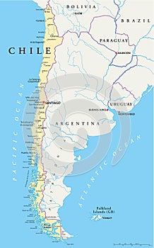 Chile Political Map