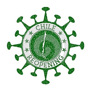 Chile Reopening Stamp.