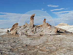 Chile San Pedro Atacama Desert Moon Valley Three Maria`s Rock Sculpture Chilean Nature Sand Dune Earth Mountain Ancient Salt Mine