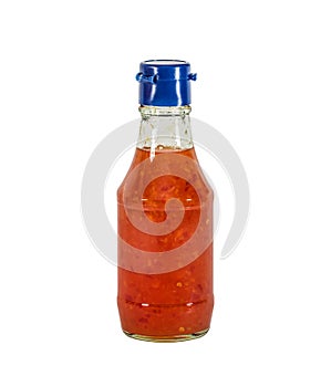 The Chile sauce sweet in a bottle