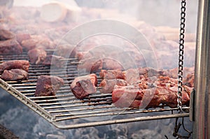 Chile - the typical anticuchos photo