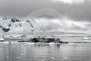 Chilean Antarctic base Gonzales Videla - Waterboat Point - Antarctic Peninsula photo