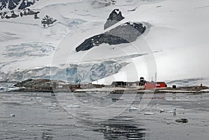 Chilean Antarctic base Gonzales Videla - Waterboat Point - Antarctic Peninsula photo