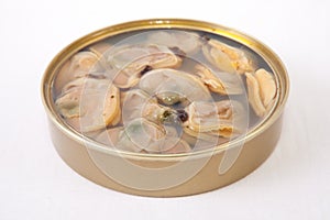 Chilean clams in a tin can