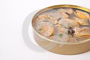 Chilean clams in a tin can