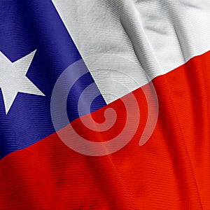 Chilean Flag Closeup