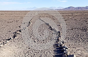 The Chilean Inca Trail in the Atacama desert, Chile