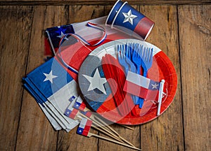 Chilean independence day concept. Festive decoration photo