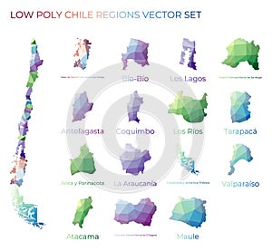 Chilean low poly regions.