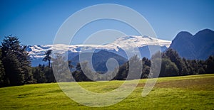 Landscape in Pumalin Natural Park Patagonia, Chile in summe photo