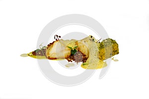 Chilean sea bass with orange sauce