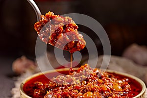 chili Beef sauce photography