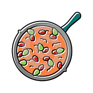 chili con carne color icon vector illustration photo