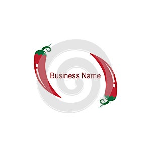 Chili icon logo vector template design