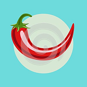 Chili pepper flat design