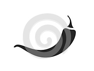 Chili pepper icon. spice and piquancy symbol. isolated vector image