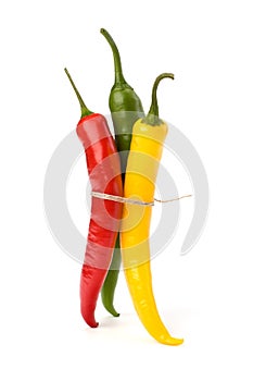 Chili pepper isolated on white background