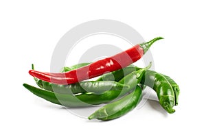 Chili pepper isolated on a white background