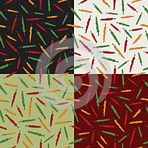 Chili pepper patterns