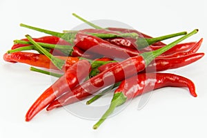 Chili pepper on a white background.