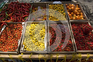 Chili peppers for sale