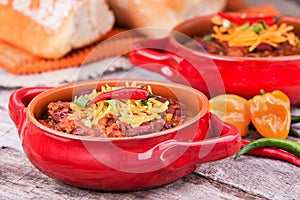 Chili in red crock photo