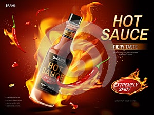 Chili sauce ad photo