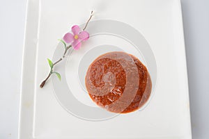 Chili sauce in the dish-Seasonings