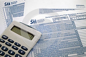 Chilian tax form photo