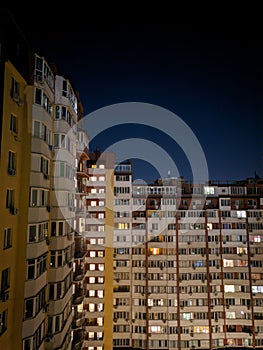 Chill night view from my window in Radushniy district