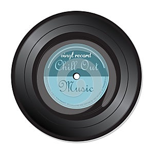 Chill out music vinyl record photo