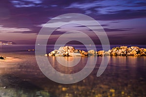 Chill Out Rocky Shoreline Sunset