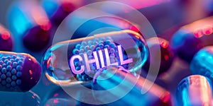 Chill Pill Concept - Group of Chill Pills