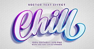 Chill text effect style