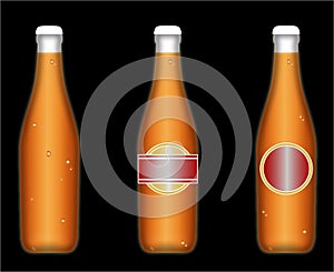 Chilled Beer Bottles