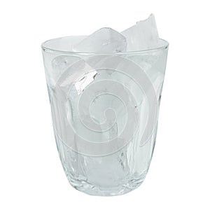 Chilled Glass Refreshment: A crystal-clear glass photo