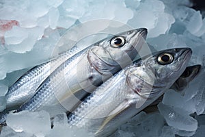 Chilled Mackerel ice. Generate Ai