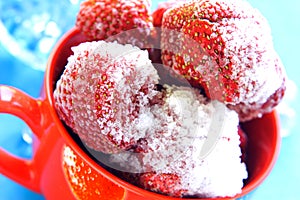 Chilled strawberries