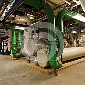 Chiller plant and piping