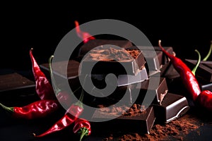Chilli chocolate. Generate Ai