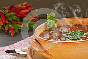Chilli con carne stew photo