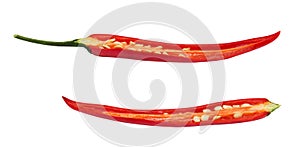 Chilli pepper isolated on a white background