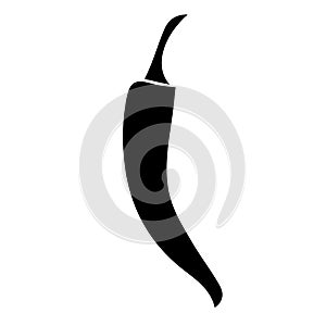 Chilli pepper vector icon. Hot symbol. Vector illustration EPS 10