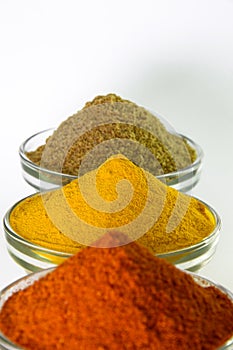 Chilli Powder, Turmeric Powder & Coriander powder