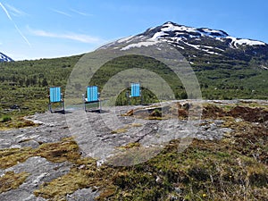 Chilling Infront Of The Mountain At The National Park Of Norway