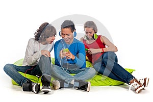 Chilling teenagers photo