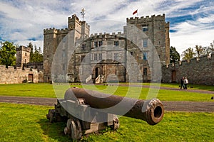 Chillingham Castle with Cannon